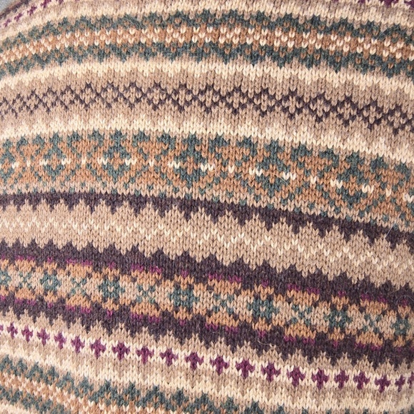 Vintage Lands End Fair Isle Sweater Mens Sz XL - Picture 4 of 10